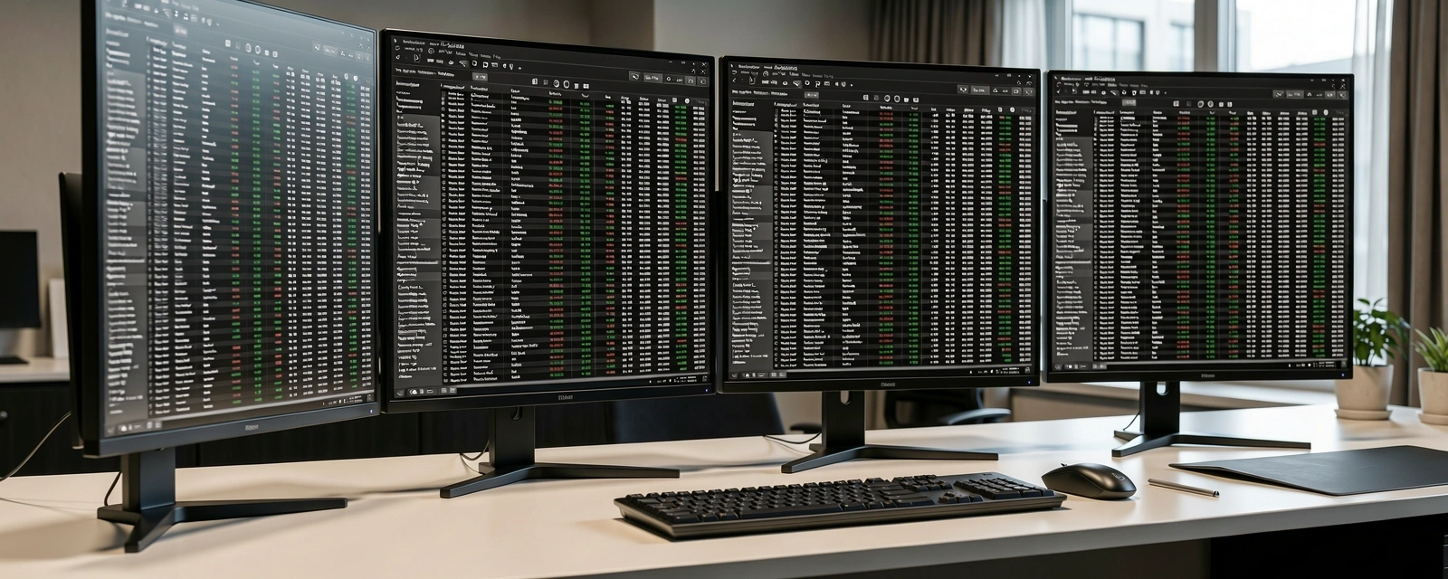 Market data analysis environment